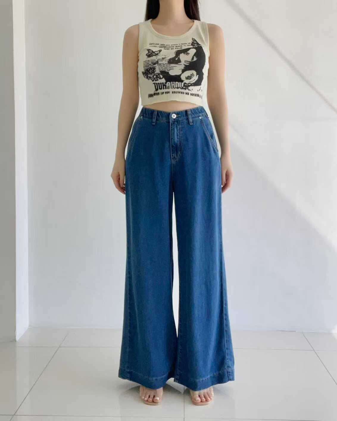 HL3054 涼感天絲垂墜感牛仔褲