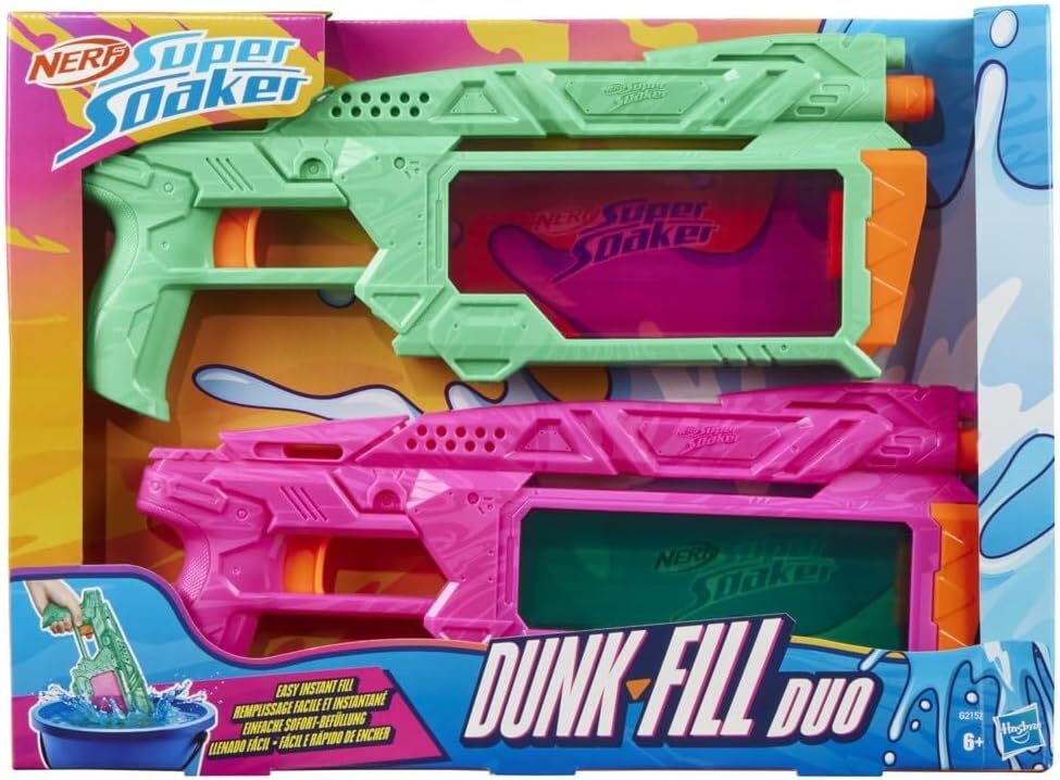 《 孩之寶 HASBRO 》 NERF 超威水槍 秒速充水雙入組