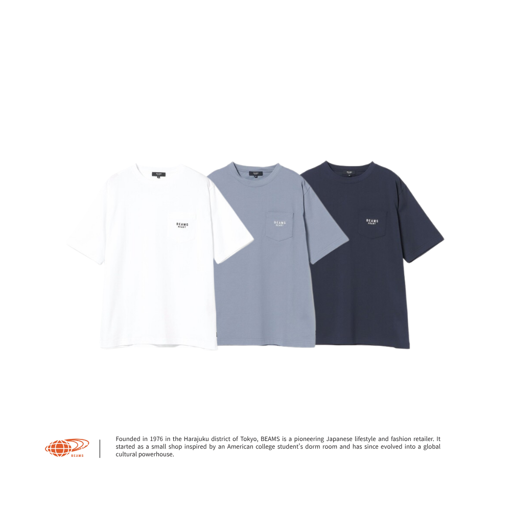 "代購" BEAMS HEART Logo Pocket T-shirt LOGO 口袋短T