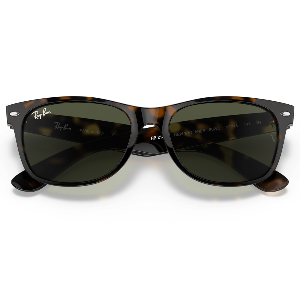 【RayBan】RB2132F 902L-55mm 太陽眼鏡(琥珀色|G-15綠色)