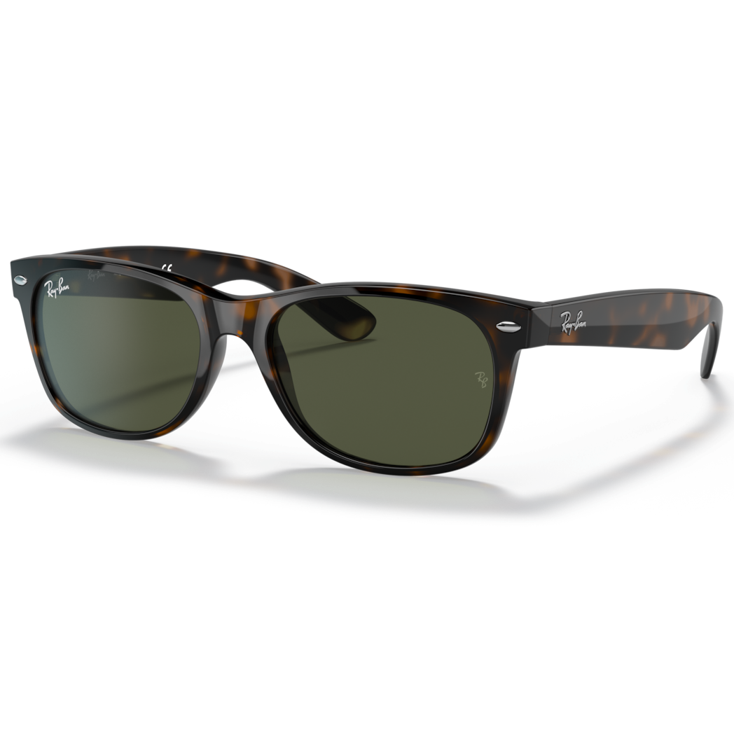 【RayBan】RB2132F 902L-55mm 太陽眼鏡(琥珀色|G-15綠色)