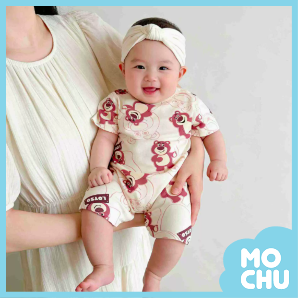莓熊夢園短袖連身衣