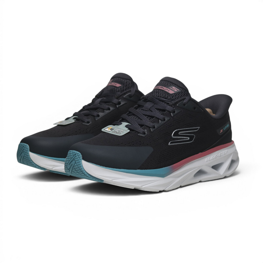 SKECHERS 慢跑鞋 GLIDE-STEP VORTEX 深灰 瞬穿 運動鞋 女 129825WCHAR