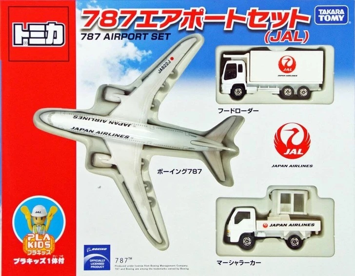 JAL日本航空 波音787 機場玩具套組