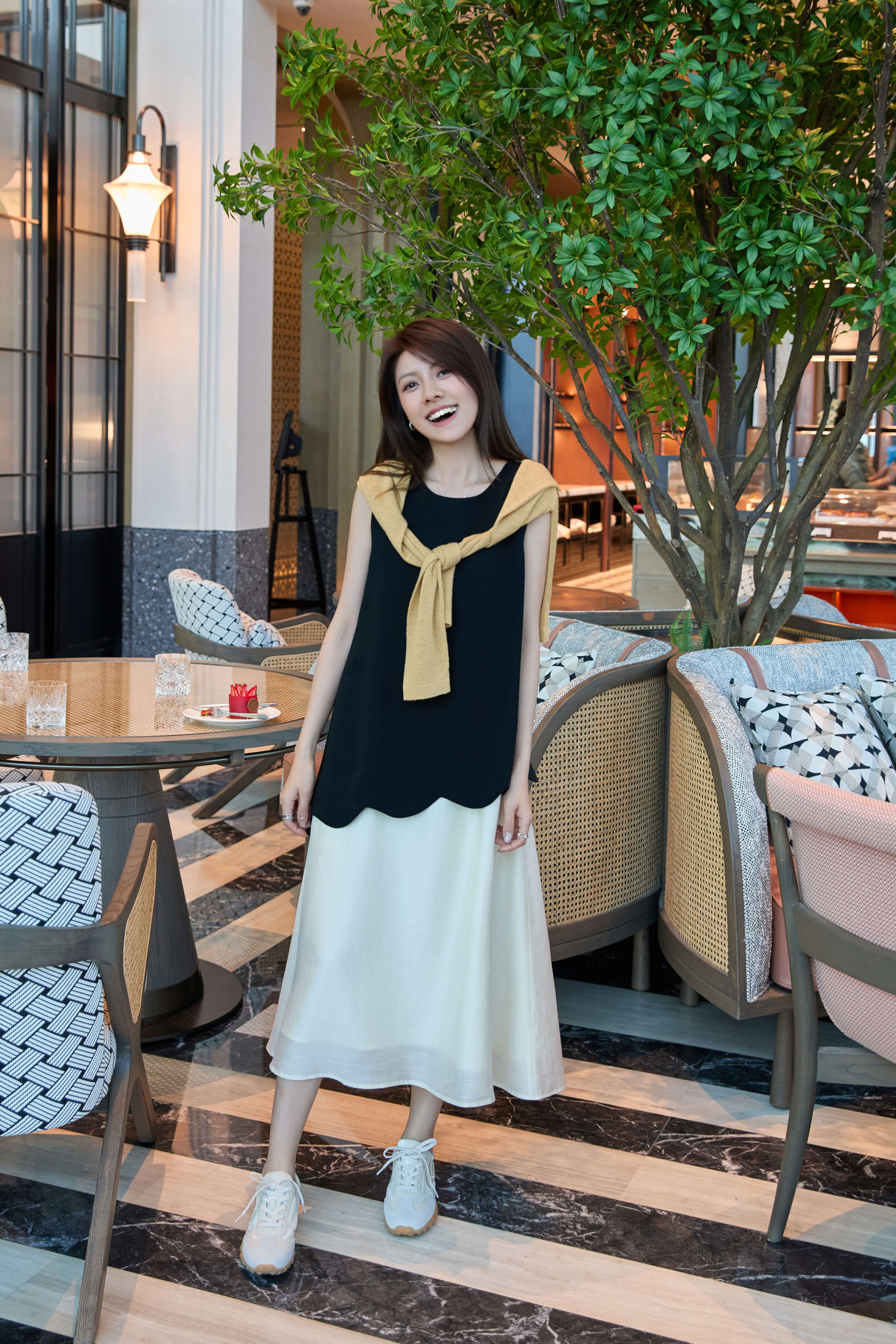 Colorblock Sleeveless Long Maxi Dress_DS263L03