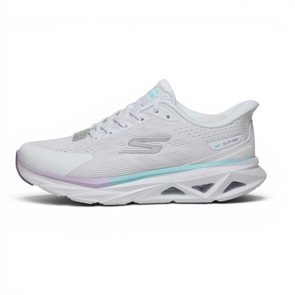SKECHERS 慢跑鞋 GLIDE-STEP VORTEX 白色 瞬穿 運動鞋 女 129825WWMLT