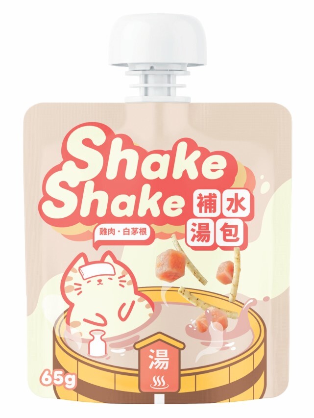 獅子堂 Shake Shake 貓咪補水湯包．雞肉+白茅根65g 🔥$90x 6包🔥