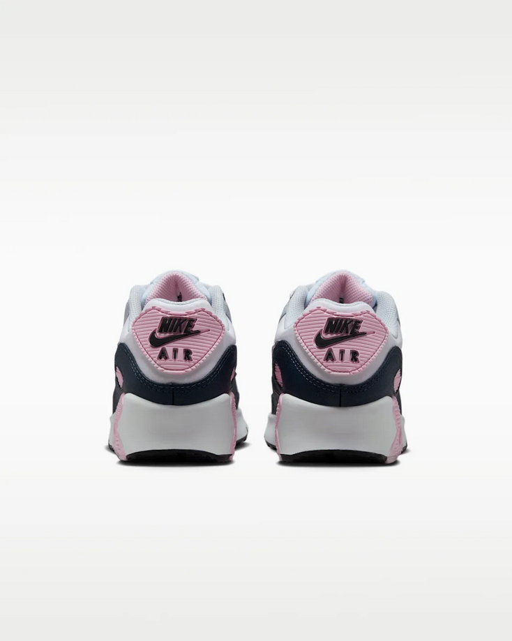 【預訂】 NIKE AIR MAX 90 白深藍灰粉-GS