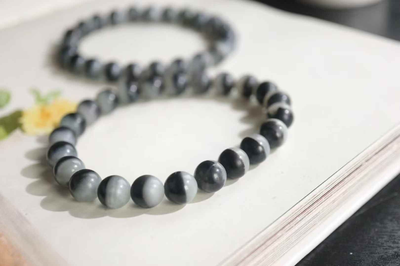 416731 和田玉青花手串 (8mm直徑)