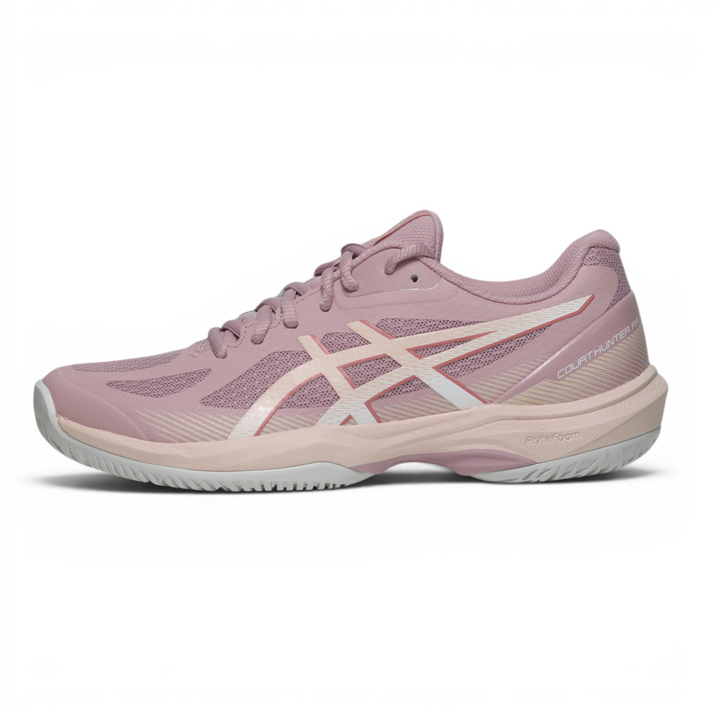 ASICS 羽排鞋 COURT HUNTER FF 粉紅米 膠底 室內 運動鞋 女 1072A112700