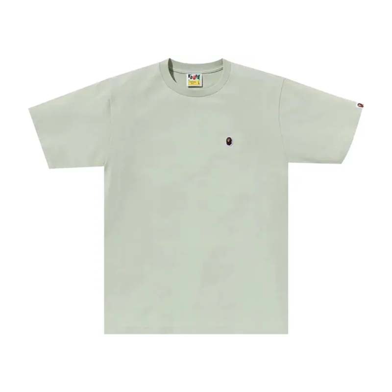 BAPE Ape Head One Point T-Shirt 猿人 電繡小標 短袖 淺綠色 RAY-14 [台灣現貨]