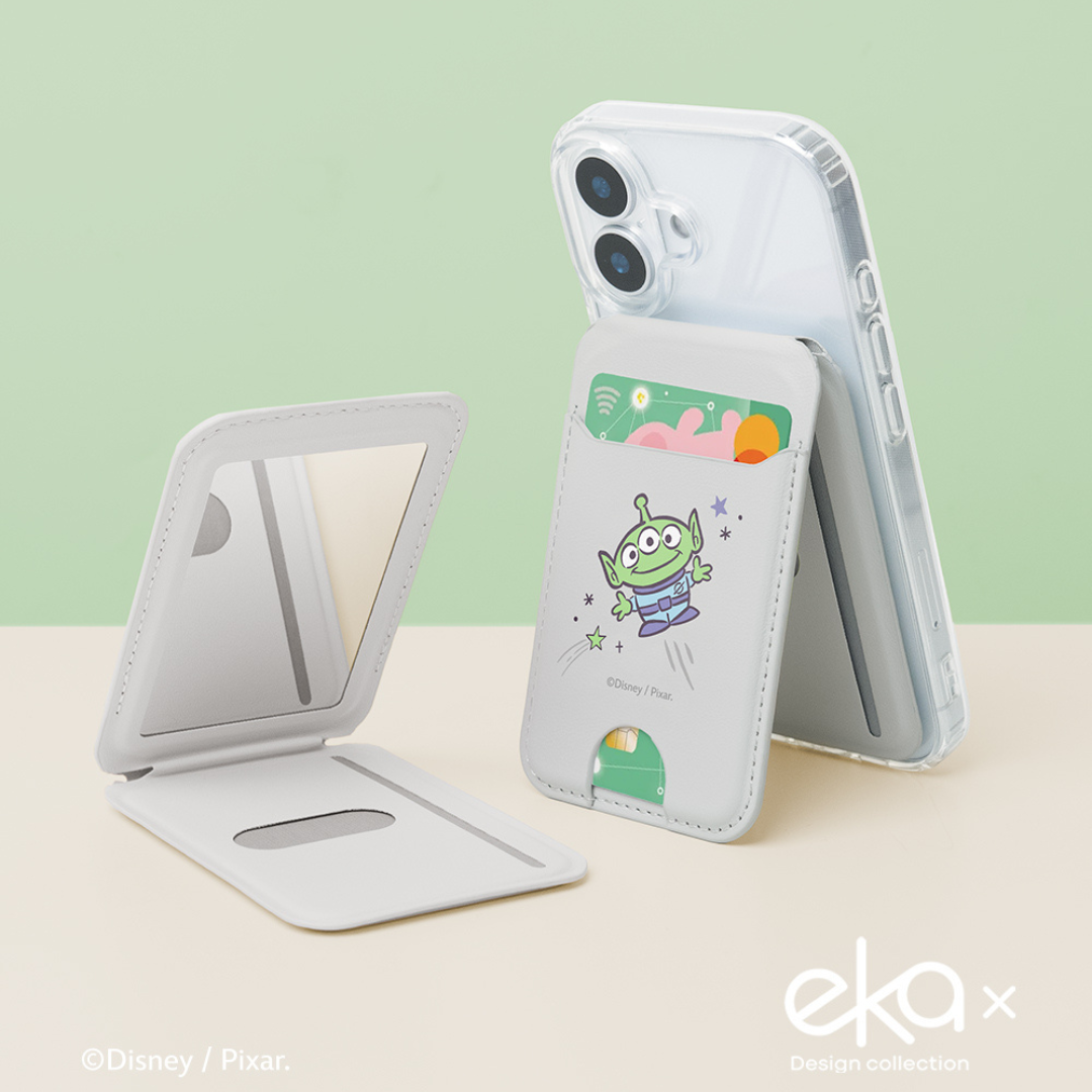 Pixar 玩具總動員/三眼怪 -Magsafe鏡子手機卡包支架【正版授權】