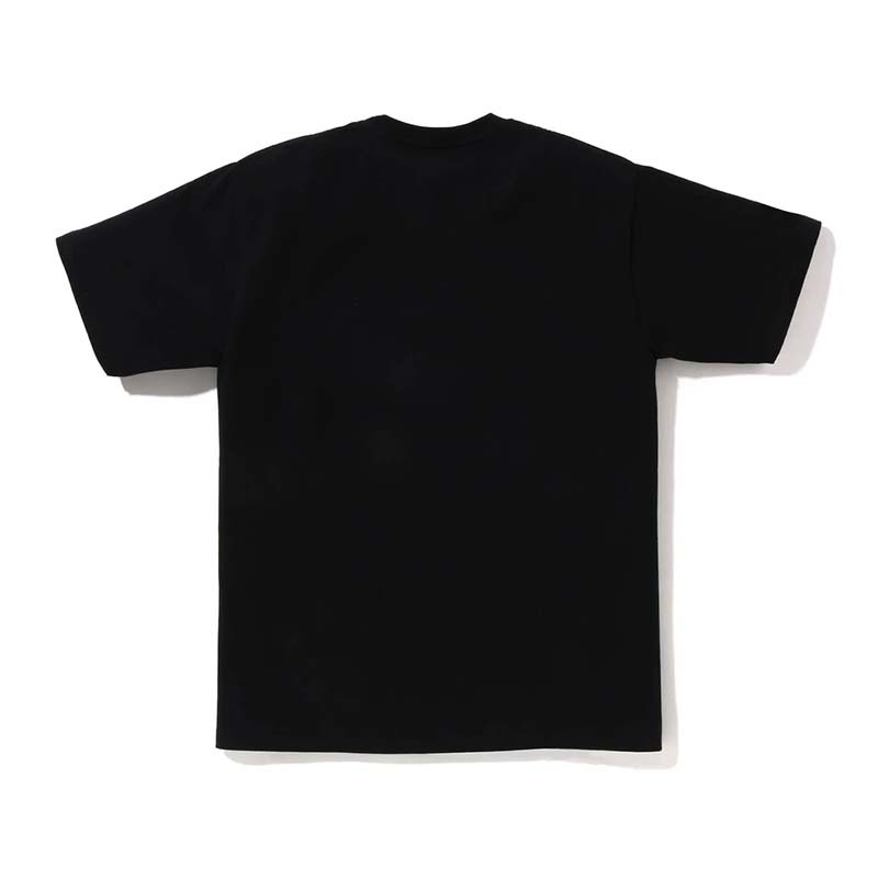 BAPE Bathing Ape Script Logo Tee 草寫字體 短袖 黑色 RAY-15 [台灣現貨]