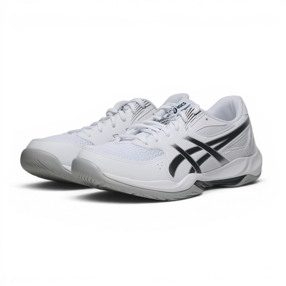 ASICS 排球鞋 GEL-ROCKET 12 白黑 2E寬楦 羽排鞋 男 1073A081101