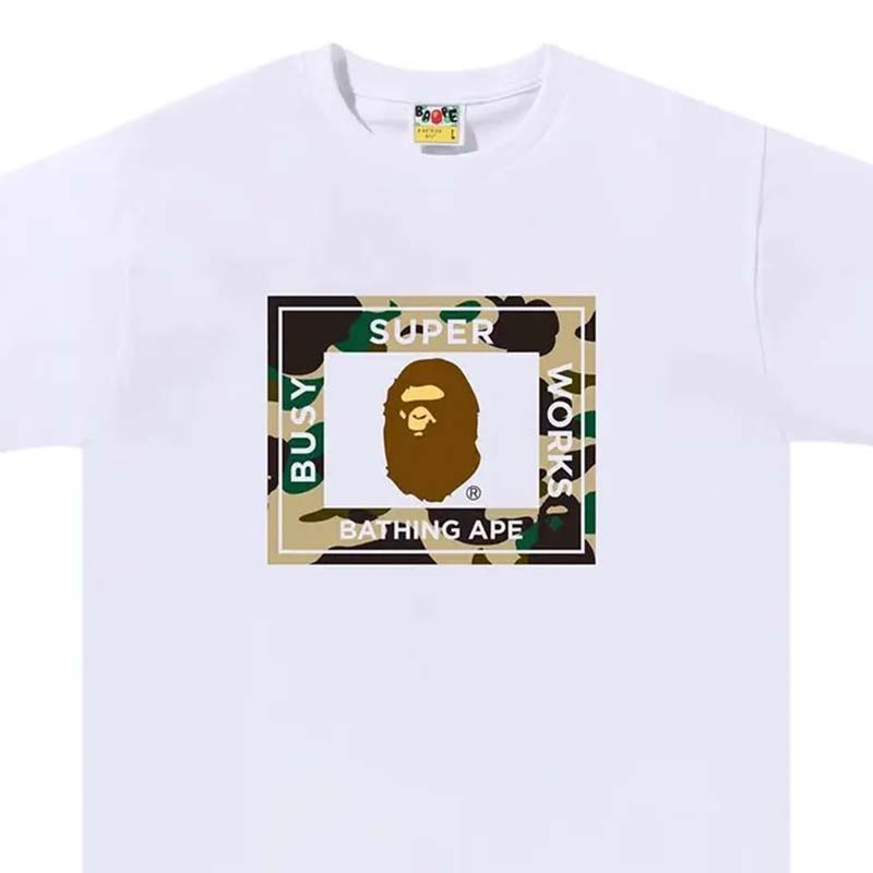 BAPE 1st Camo Super Busy Works Tee 猿人 短袖 白色 RAY-19 [台灣現貨]