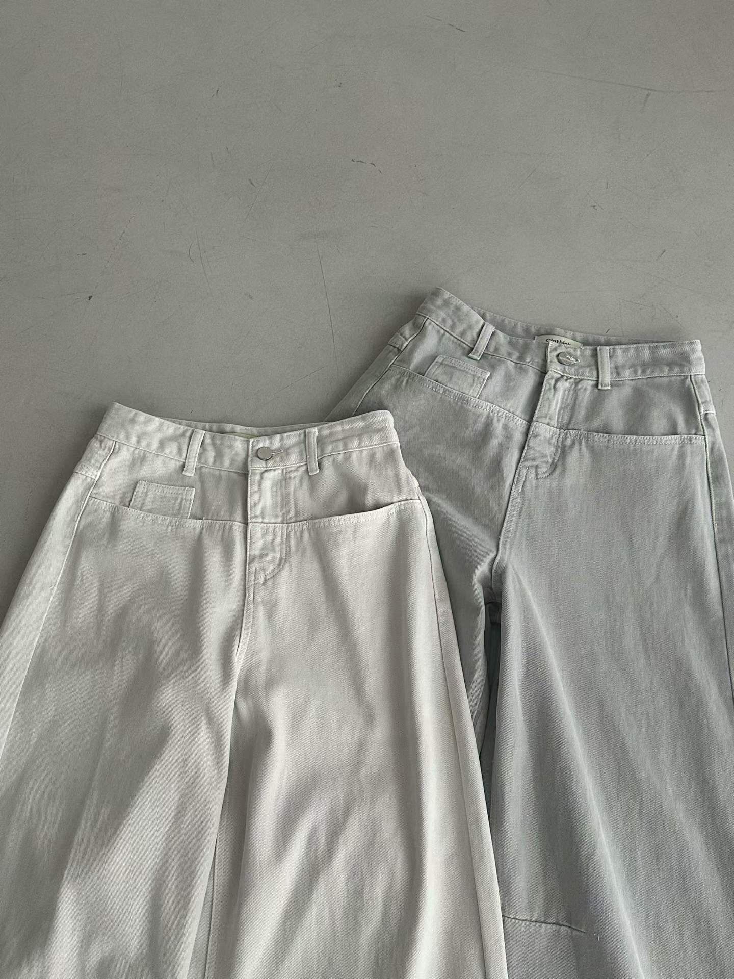 PN6120 平行口袋彎刀牛仔褲