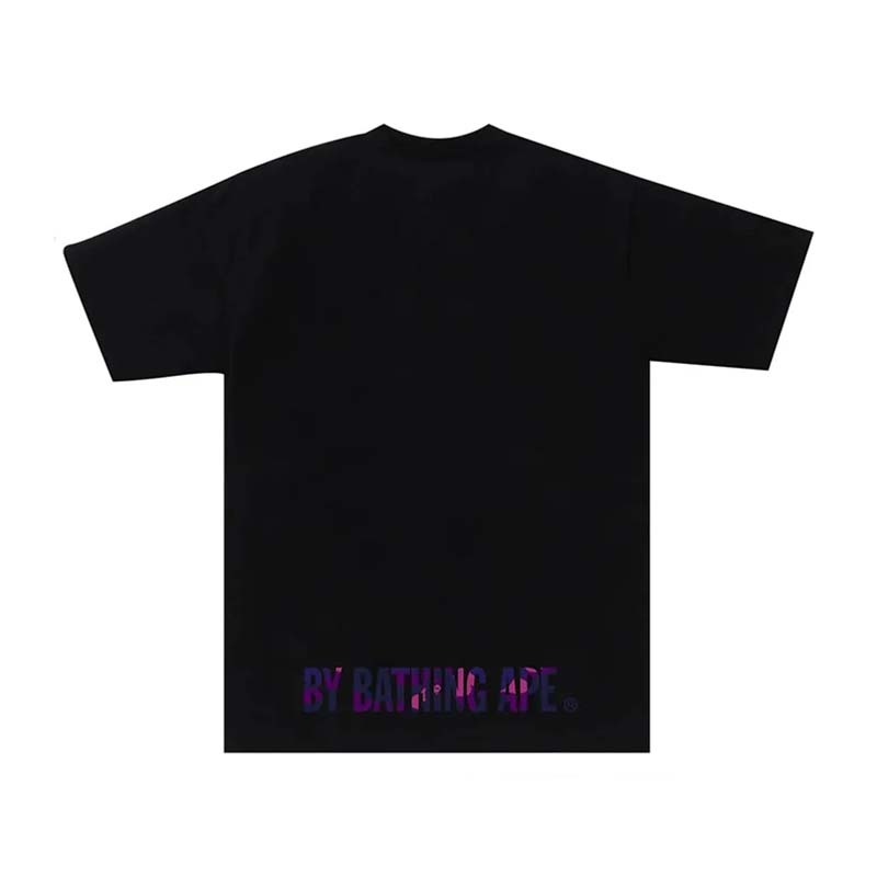 BAPE Color Camo Ape Face Tee 紫迷彩 猿人 短袖 黑色 RAY-21 [台灣現貨]