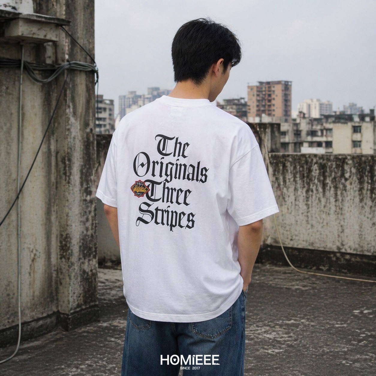 Adidas Originals Tee 短袖 前後LOGO 寬鬆 藍 白 [KT3041] [KT3042]
