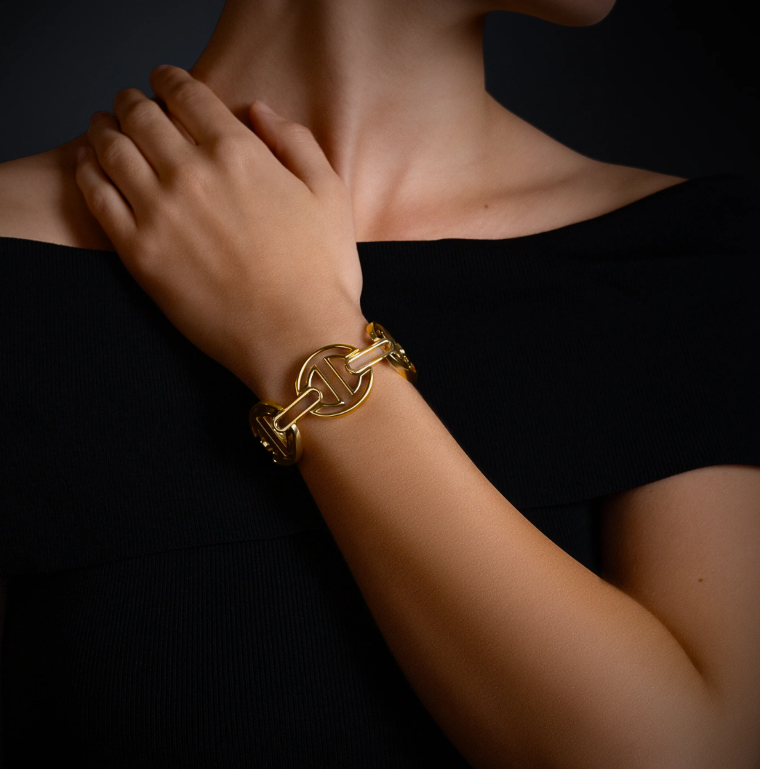 MMV LARGE LINK BRACELET YG