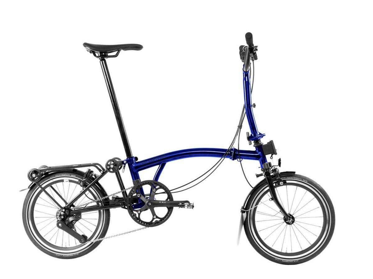 Brompton P Line - 2024 藍清漆 - M把 4速 附後貨架