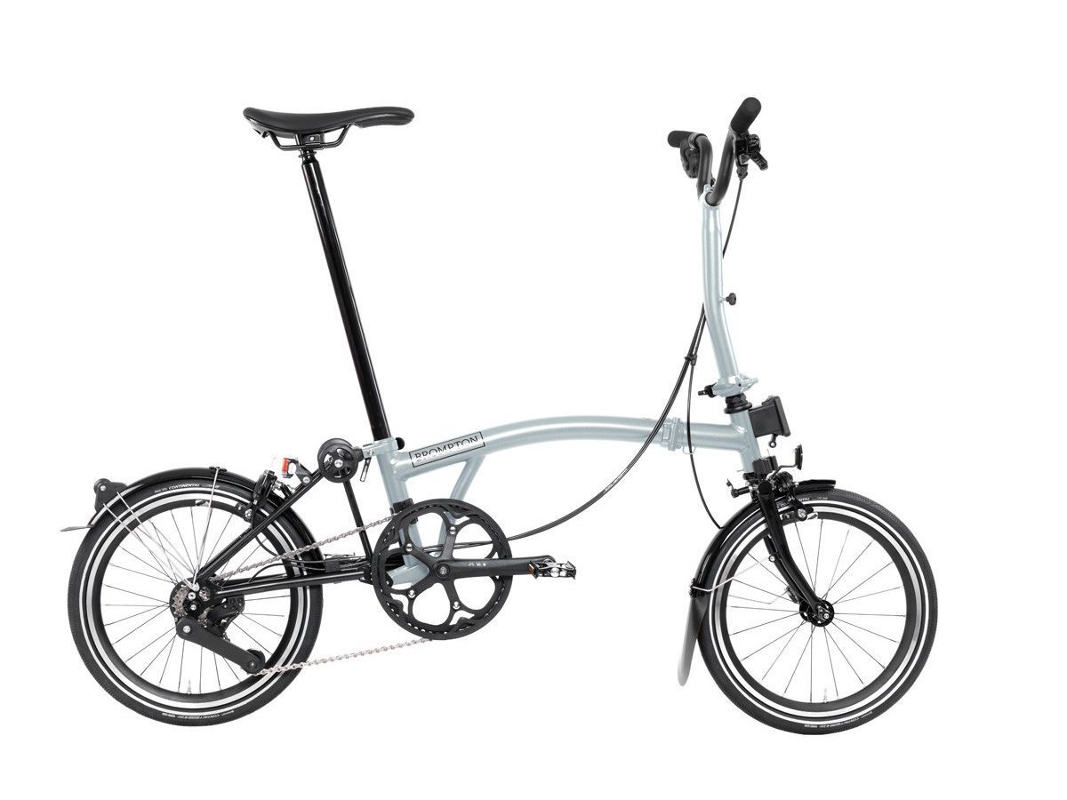 Brompton P Line - 2024 月光銀 - M把4速 / 附前後燈