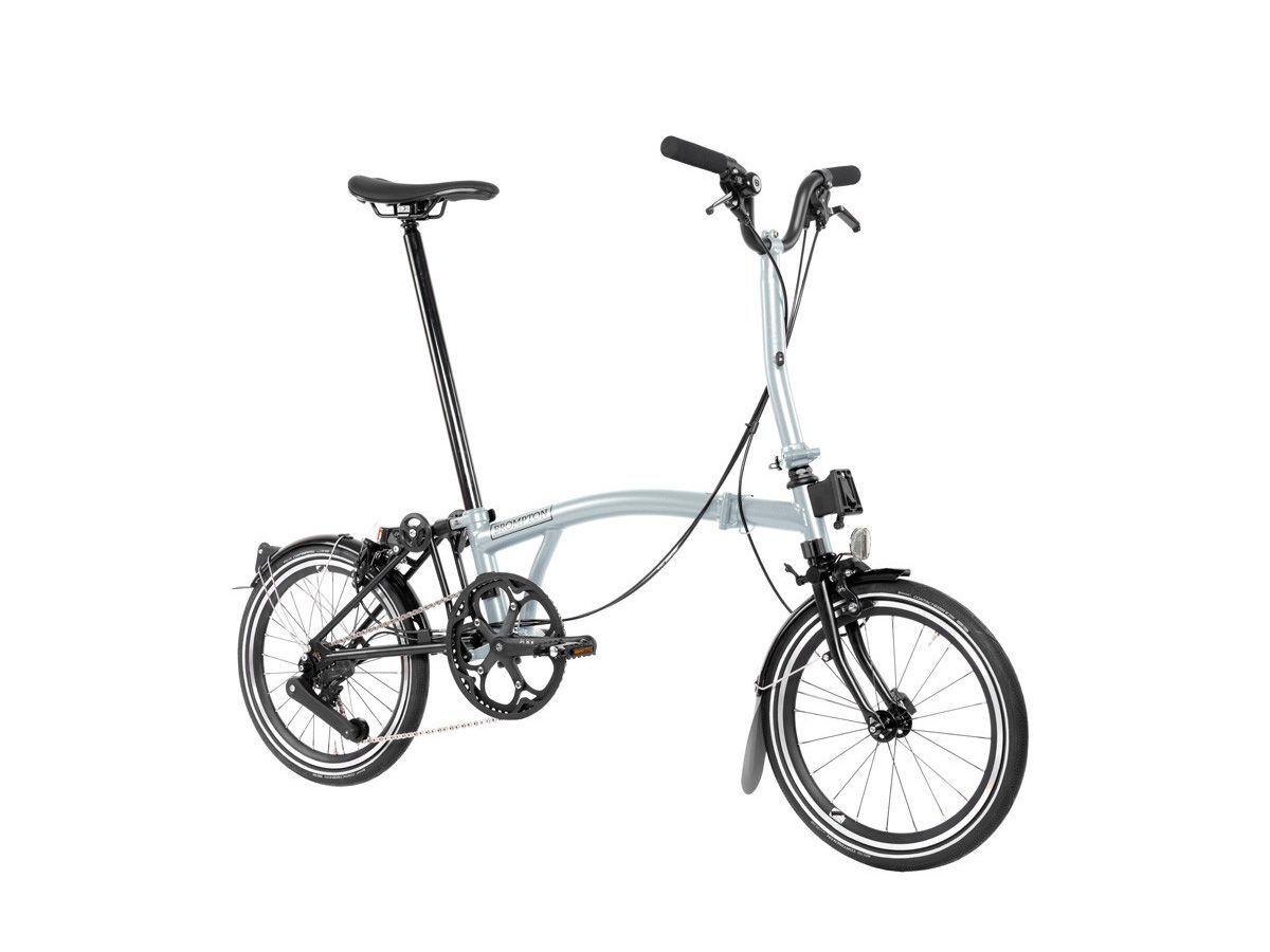 Brompton P Line - 2024 月光銀 - M把4速 / 附前後燈