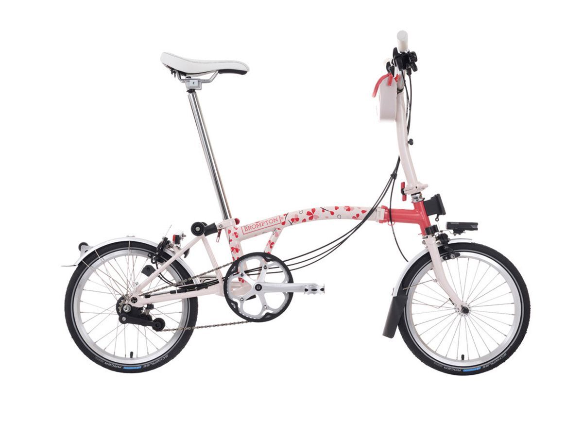 Brompton C Line - 2025 櫻花粉二代 - M把6速/附後貨架/前後燈