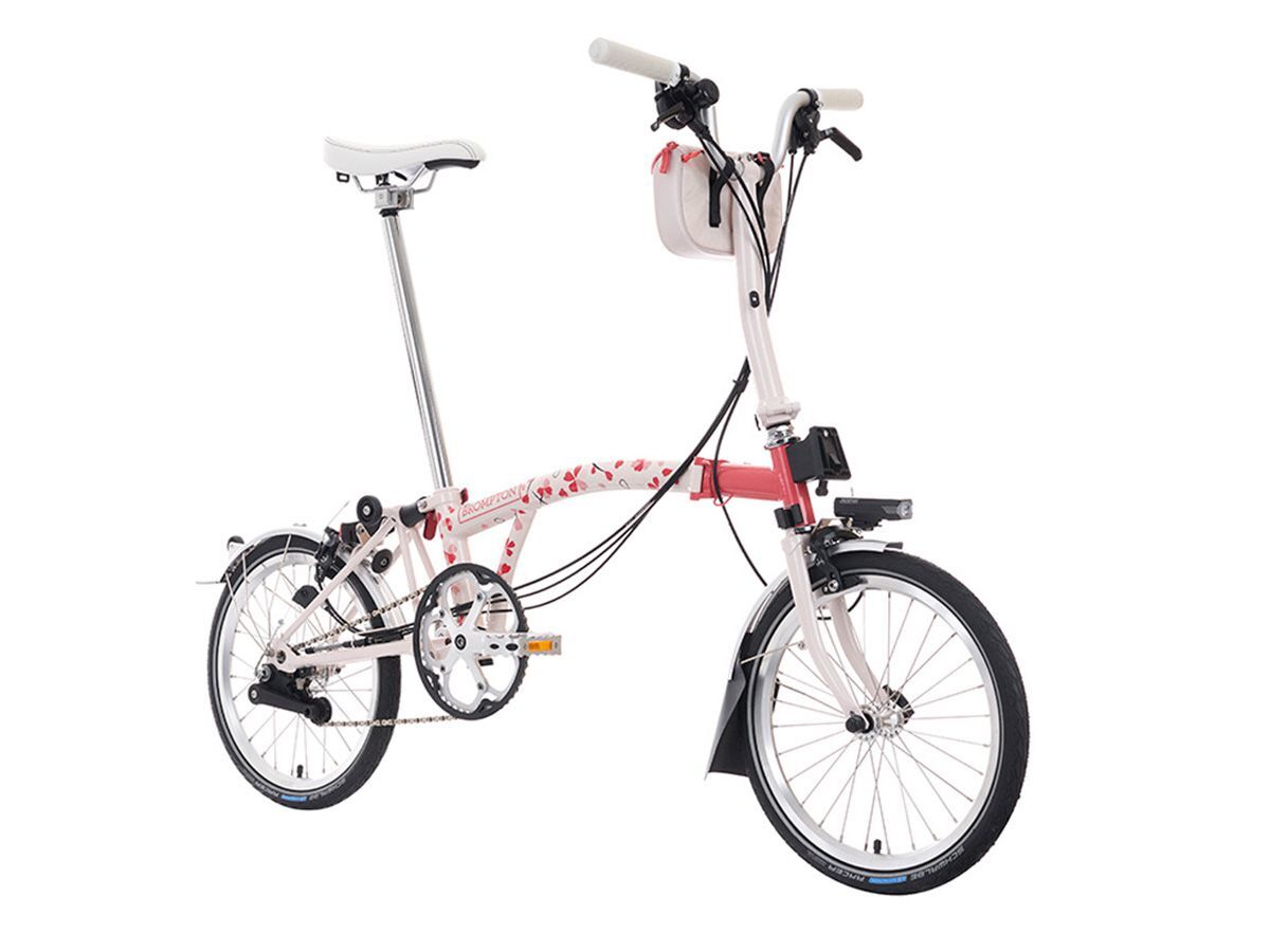 Brompton C Line - 2025 櫻花粉二代 - M把6速/附後貨架/前後燈
