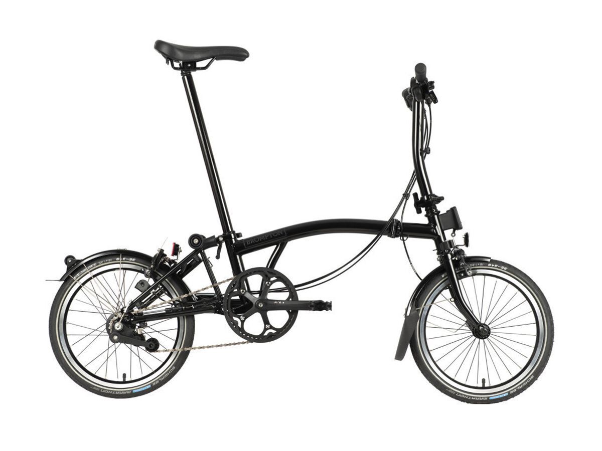 Brompton C Line - 2024 黑色 - S把6速/附前後燈/後貨架