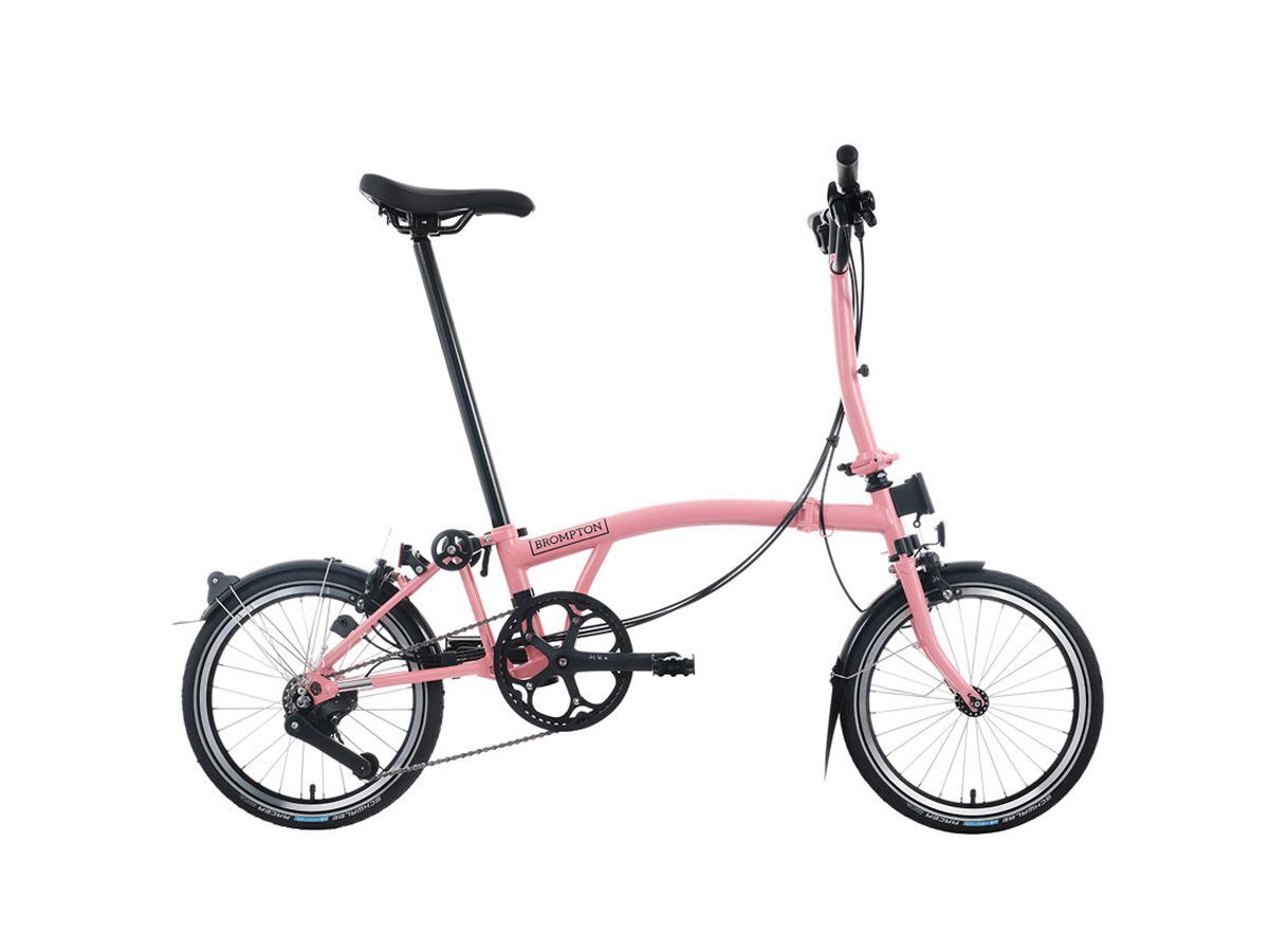 Brompton C Line - 2025 火鶴粉 - M把12速/附後貨架/前後燈