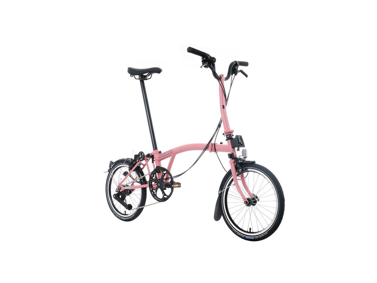 Brompton C Line - 2025 火鶴粉 - M把12速/附後貨架/前後燈