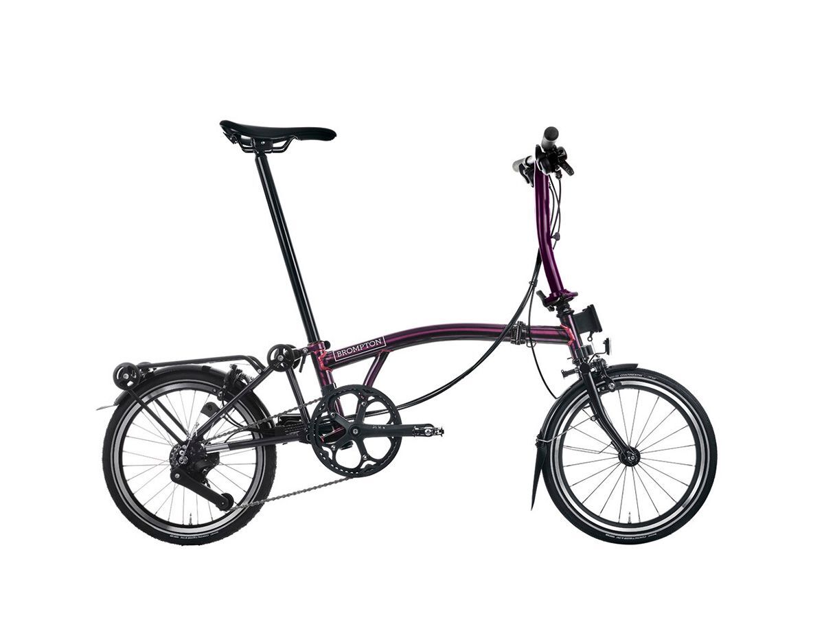 Brompton P Line - 2025 紫清漆 - S把12速/附後貨架