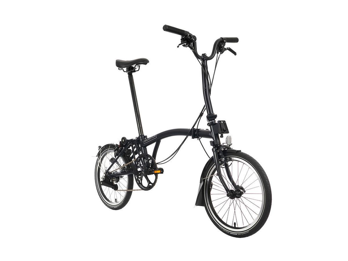 Brompton C Line - 2024 黑色 - M把6速/附前後燈/後貨架