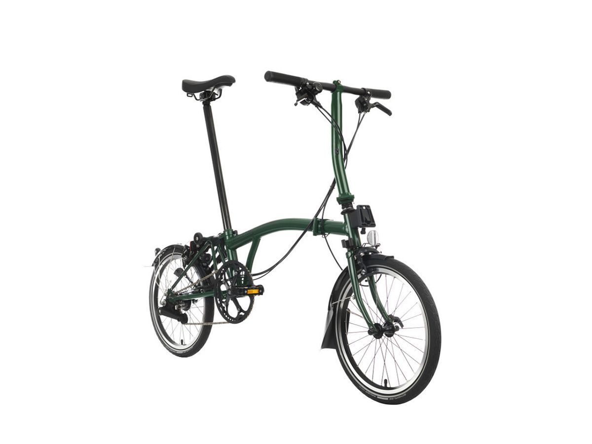 Brompton C Line - 2025 賽車綠 - S把12速/附後貨架/前後燈