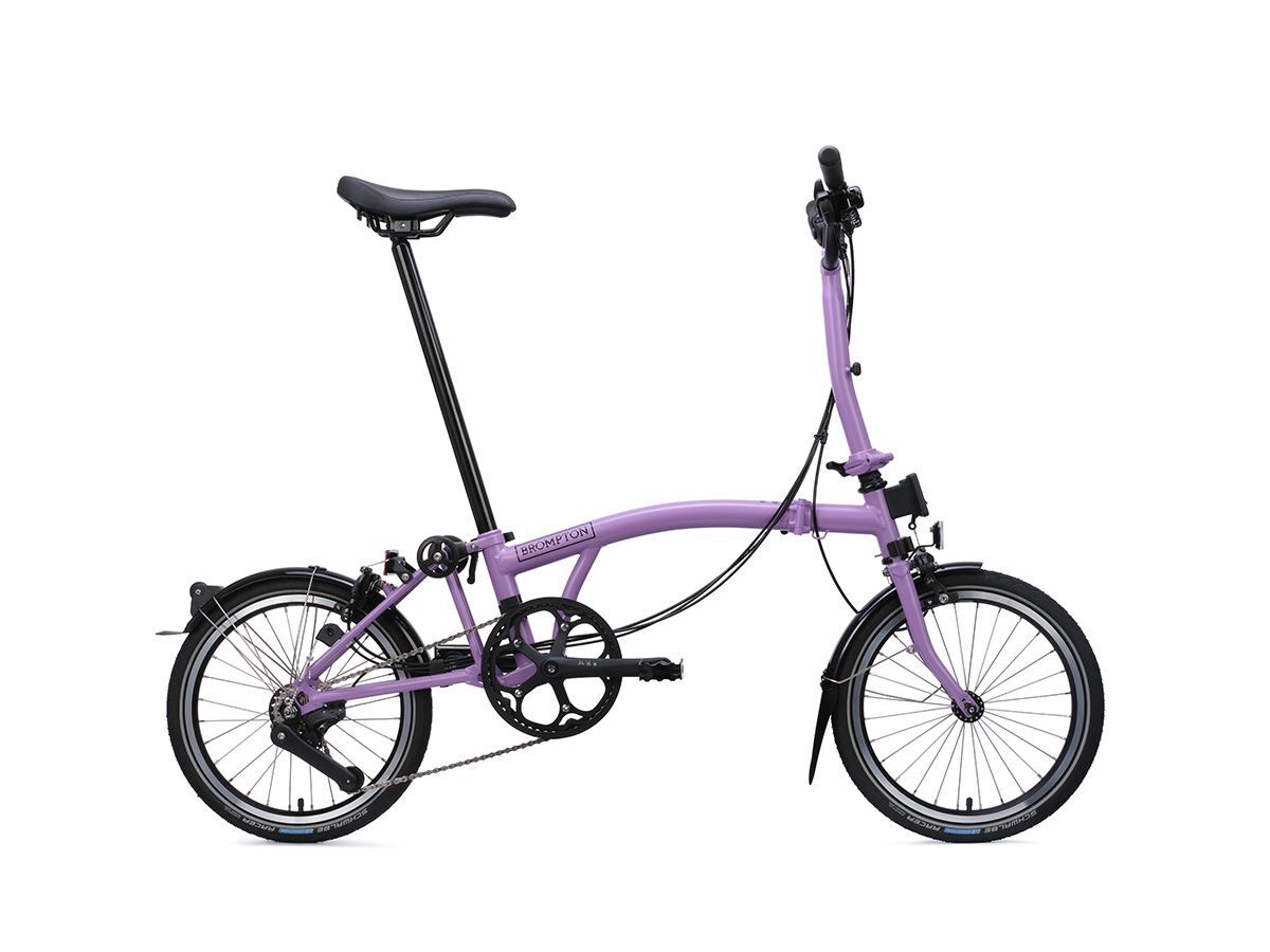 Brompton C Line - 2026 霧紫灰 - M把4速/附後貨架/前後燈