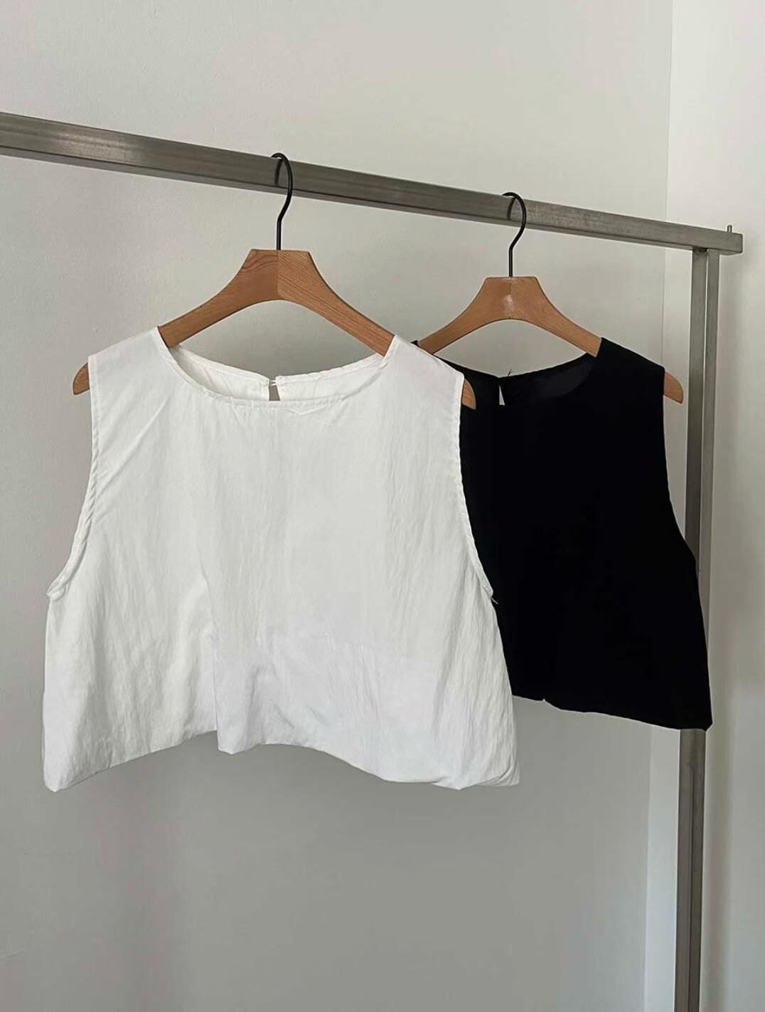 PN6124 微皺寬鬆短背心