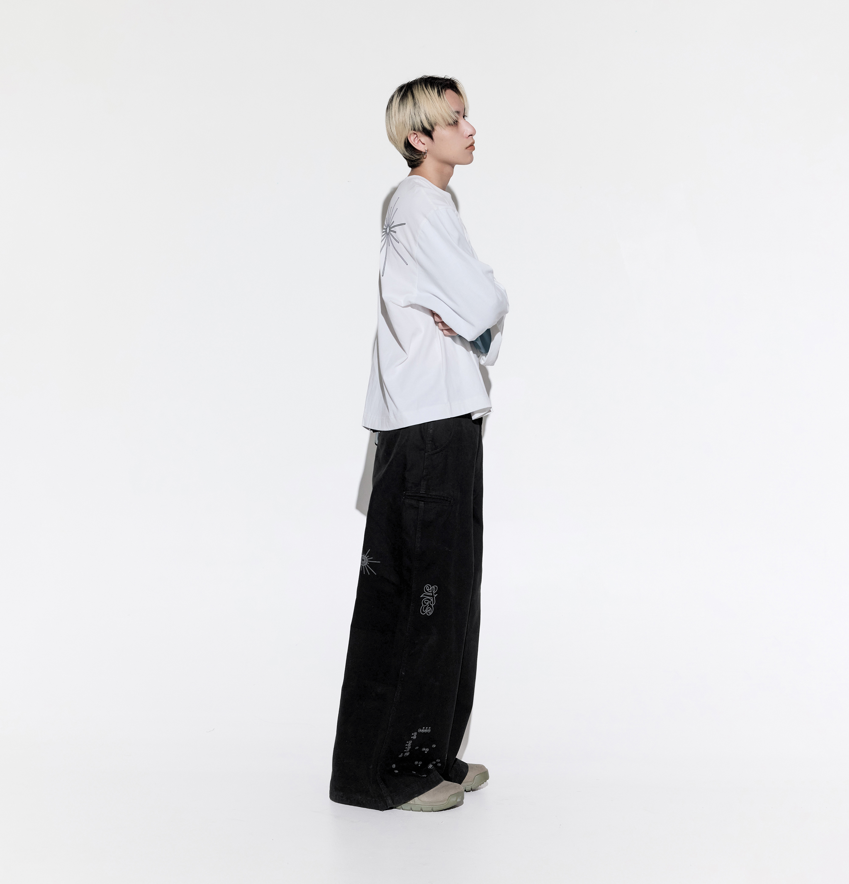 MELSIGN - Digital Code Work Pants - Black