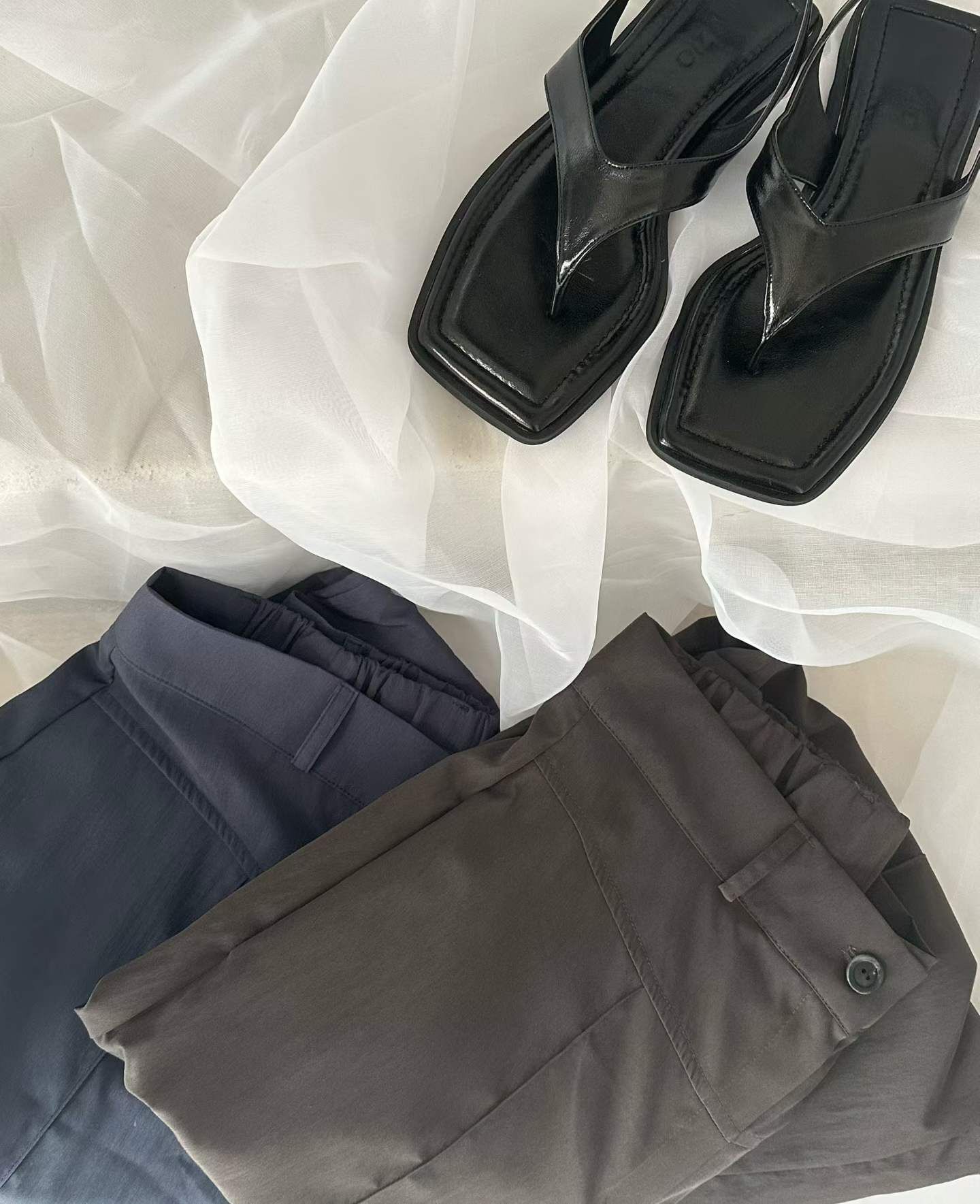 PN6127 混絲中線V車休閒褲