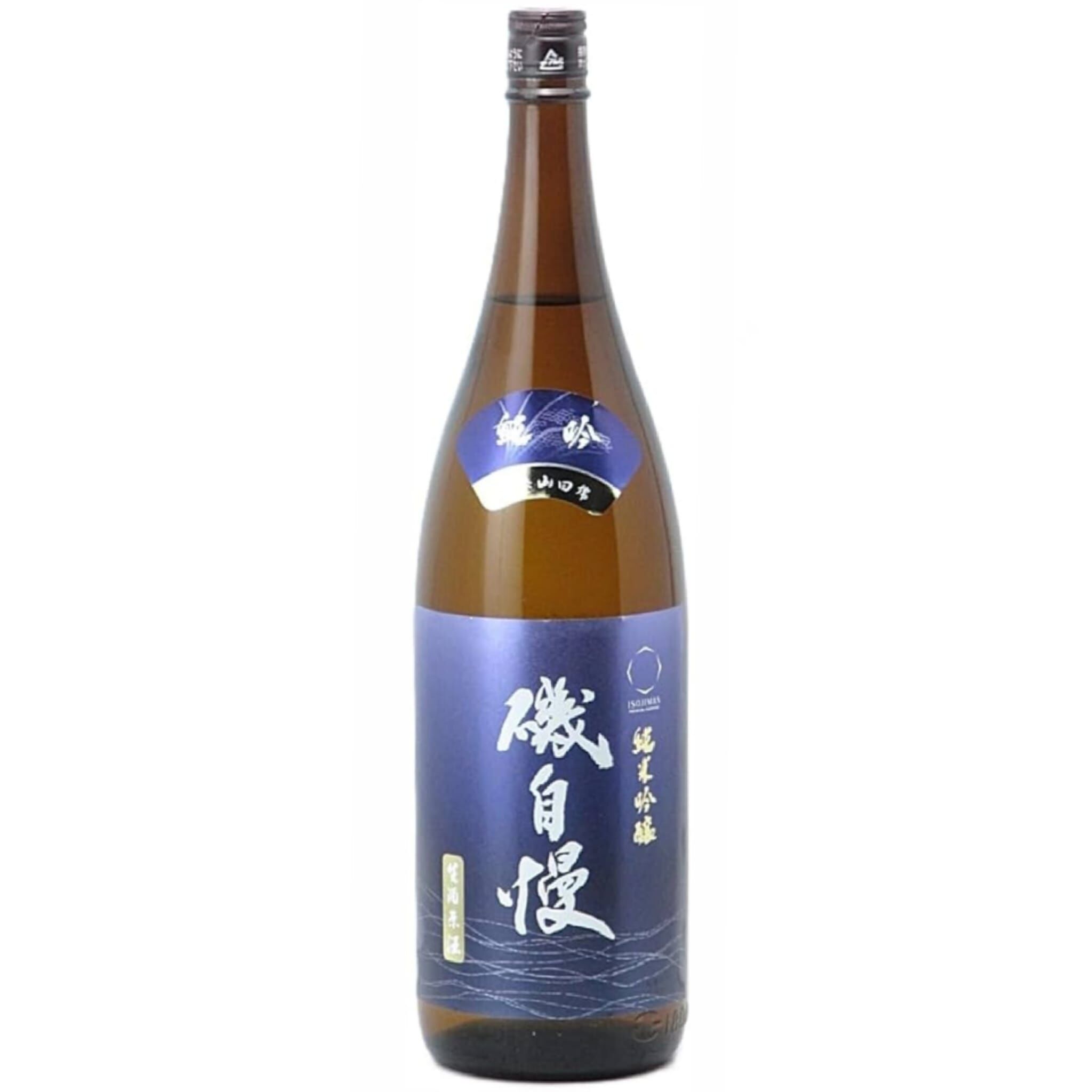 磯自慢 純米吟醸 生原酒 (1800ml)