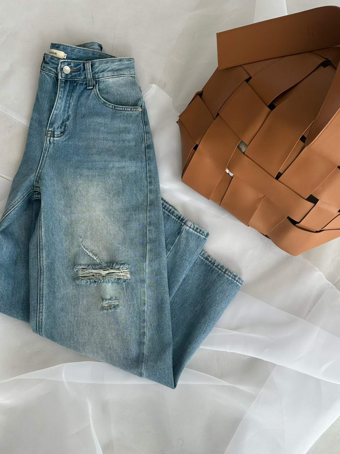 PN6130 歐美破洞牛仔褲