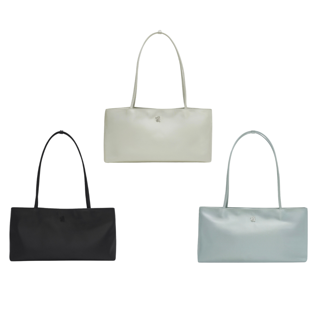 HKBG0501-021 TRM Recycled Nylon Oblong Shopper Bag T70W (A21 Black/B21 Sand Grey/C21 Cool Grey)