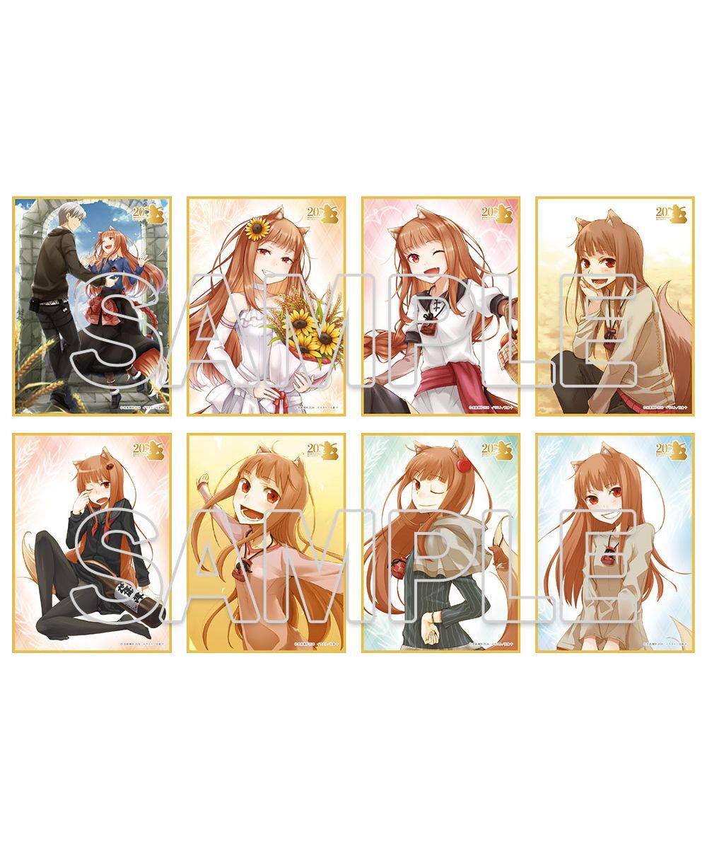 預購-『狼與辛香料』原作20周年紀念 集換式迷你色紙 PACK盲盒販售 隨機出貨【日本進口精品】