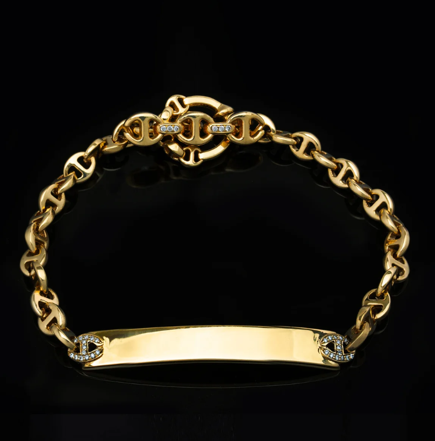 HB059M 3MM OPEN-LINK™ MONOGRAM BRACELET RG