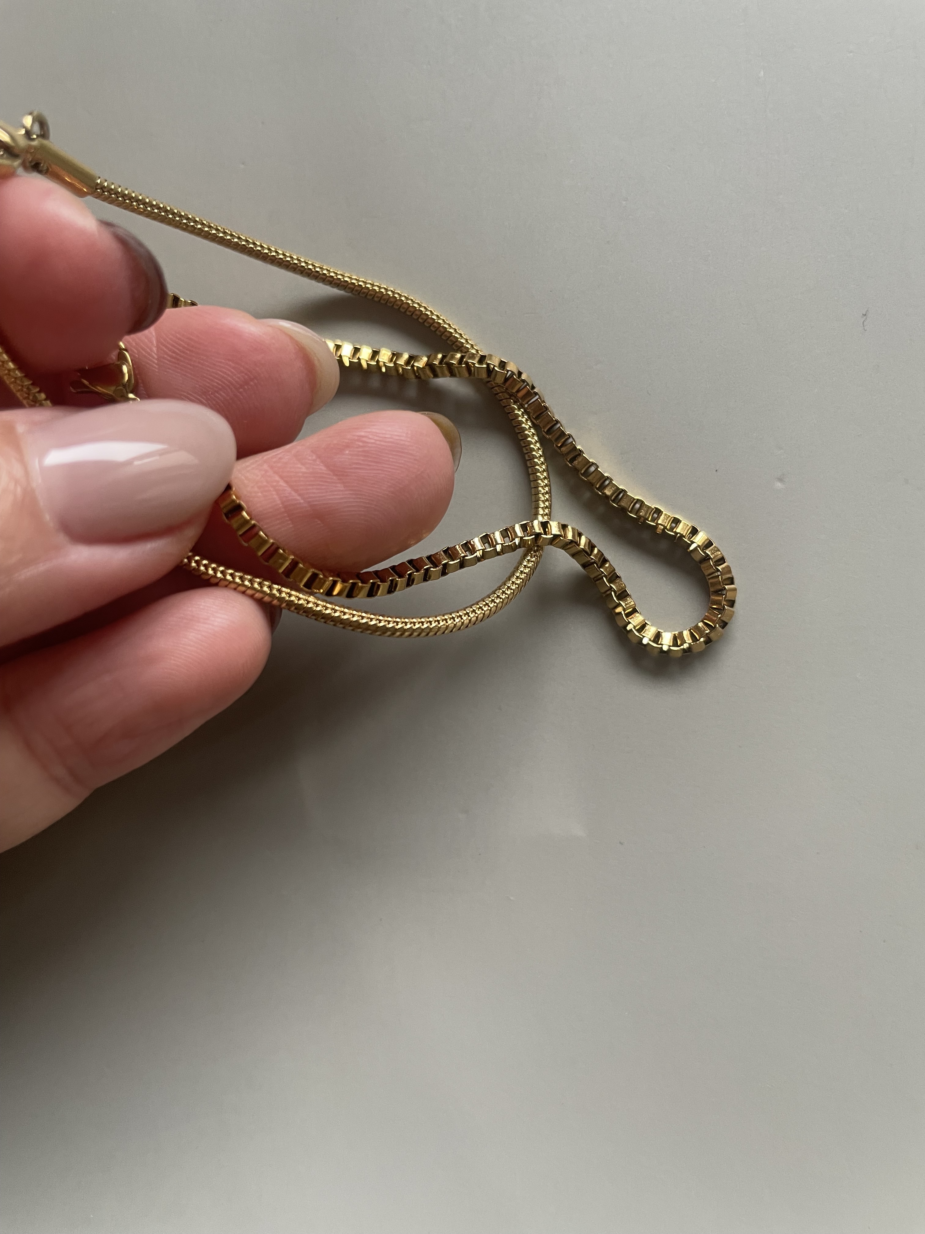gold square bracelet
