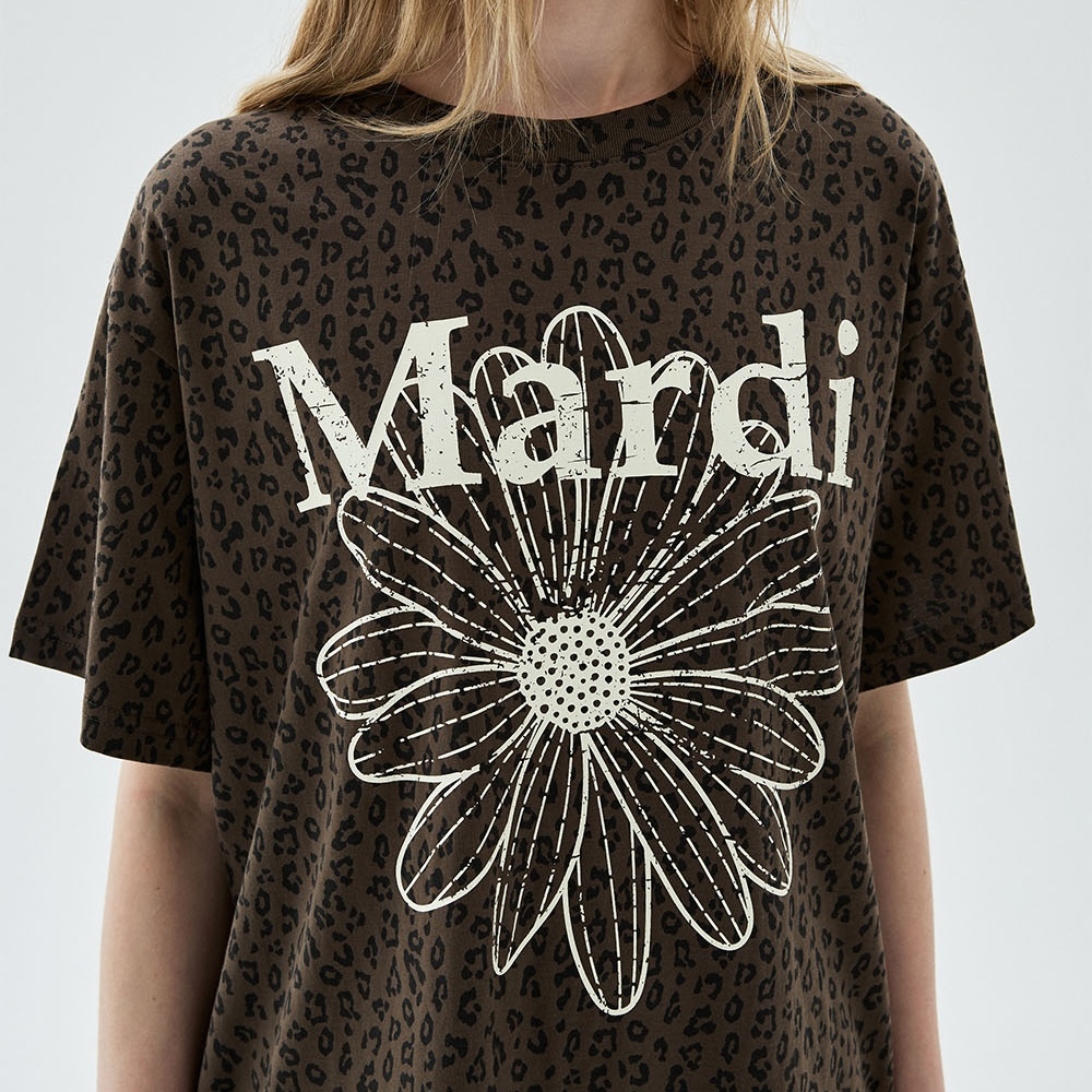 MARDI MERCREDI TSHIRT LEOPARD FLOWERMARDI CRACKED (3 Colours)