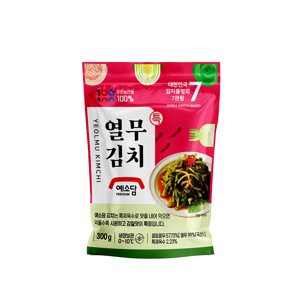【BK SHOP】YESODAM-韓國蘿蔔葉KIMCHI 300g