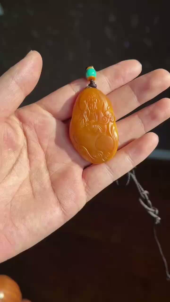 和田玉觀音,天然和田玉軟玉