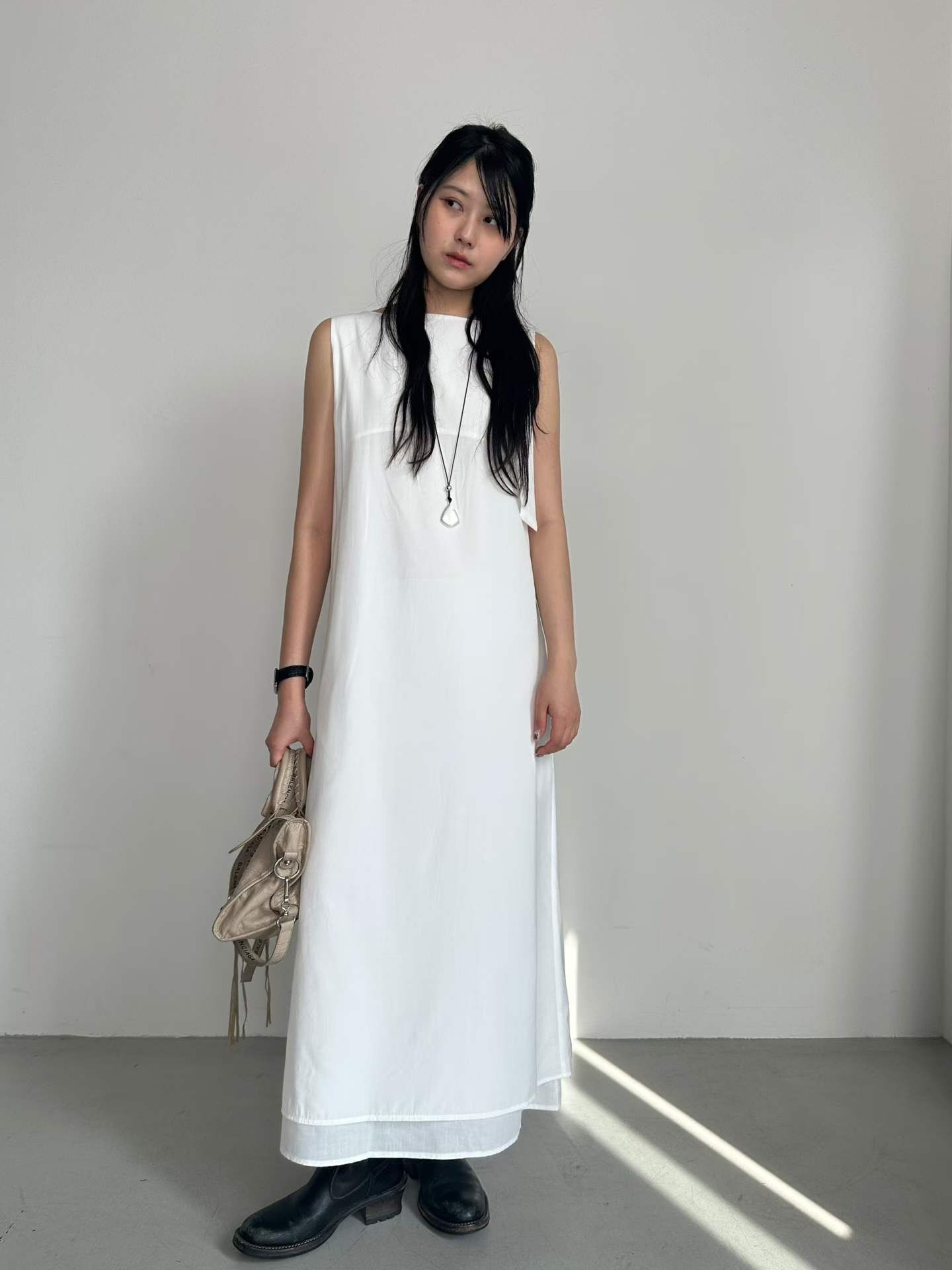 PN6135 前後兩穿直身連身裙