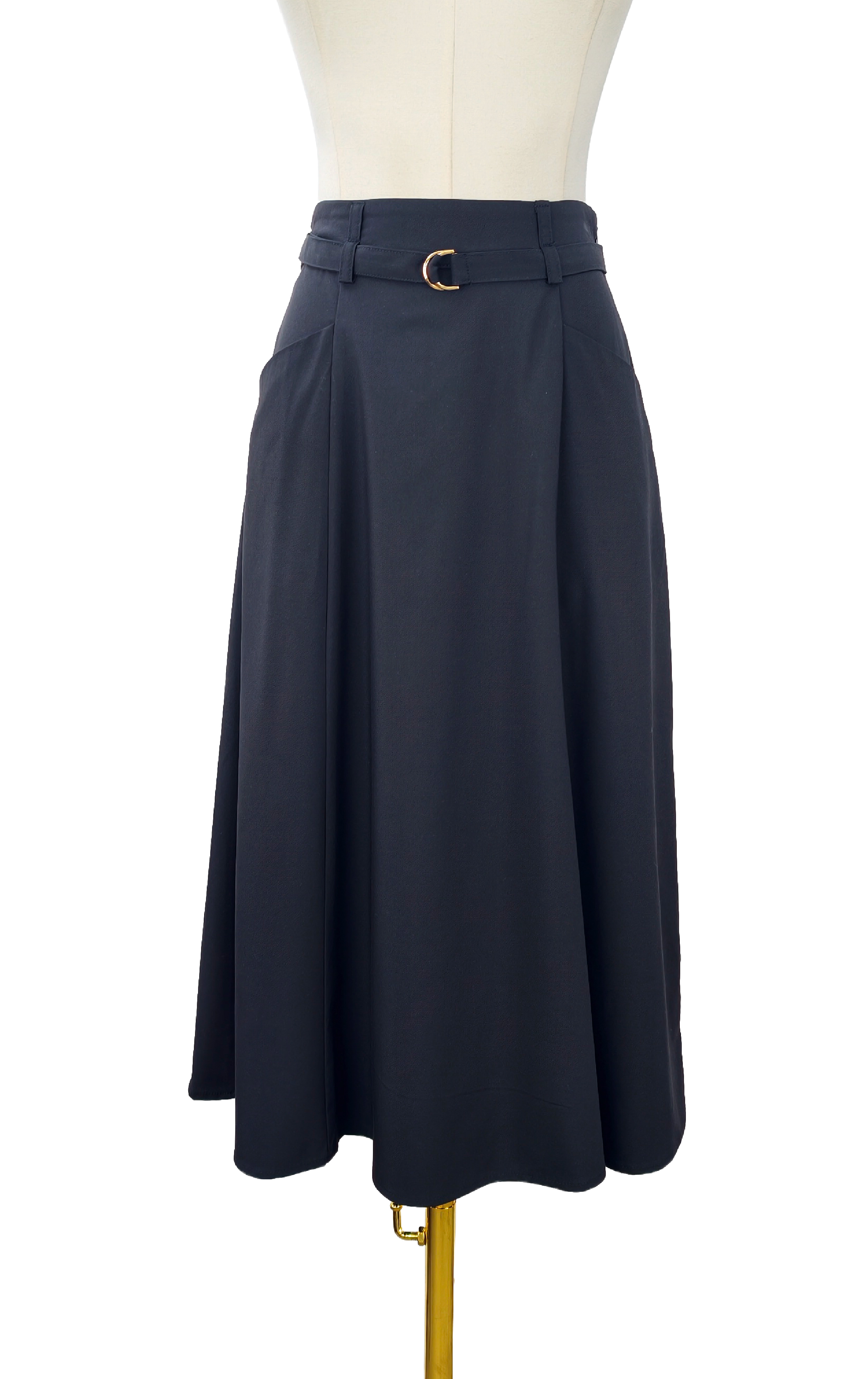Fluid Pleated High-Waisted Skirt SK0808