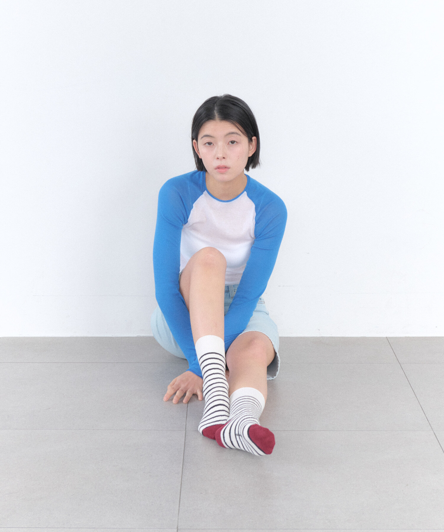 I HATE MONDAY｜Mono striped socks (4colors)